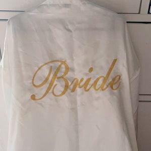 Bride robe white never used size medium